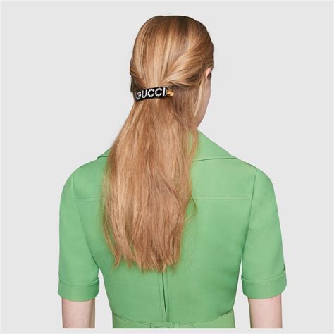 gucci hair barrette replica|GUCCI Crystal.